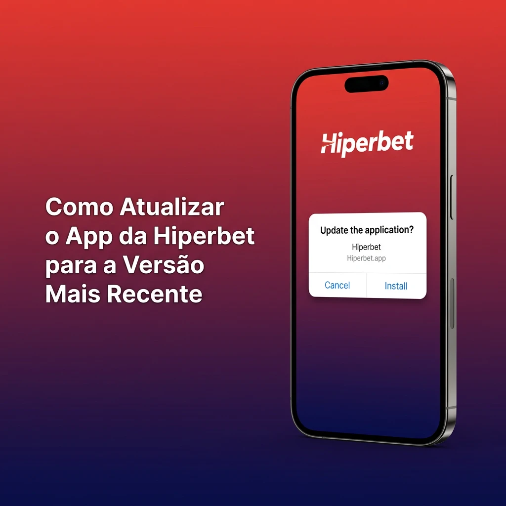 iPhone App Store update screen showing Hiperbet app with update button available in the updates section