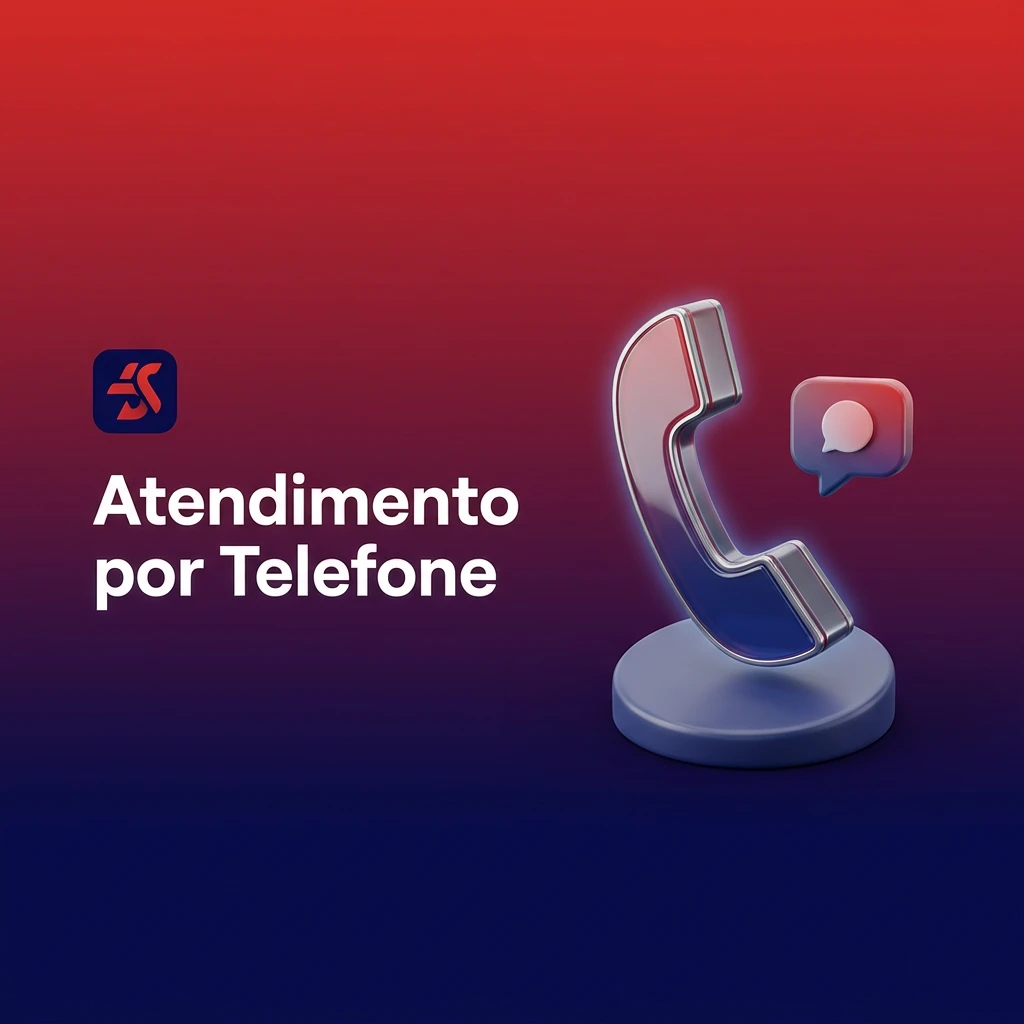Pessoa ao telefone recebendo suporte da Hiperbet com atendimento direto em português do Brasil