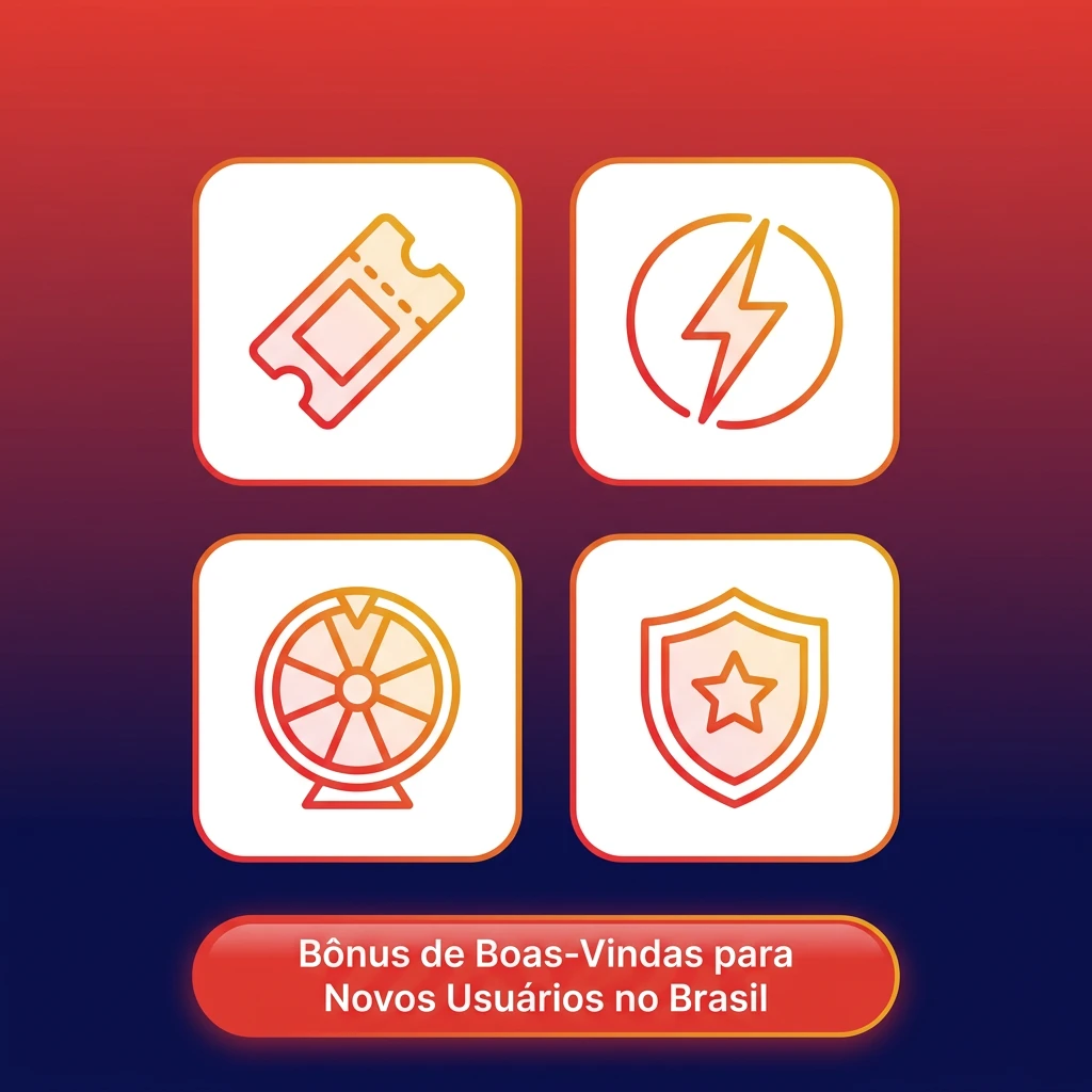 Welcome bonus offers for new Brazilian users showing casino and sports betting 100% deposit match promotions
