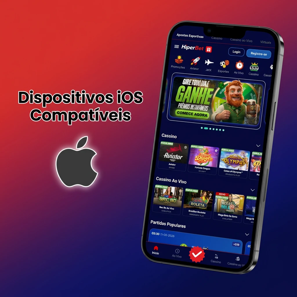 Compatible iOS devices for Hiperbet app: iPhone X to 15 series and iPad Air/Pro models running iOS 13 or higher.