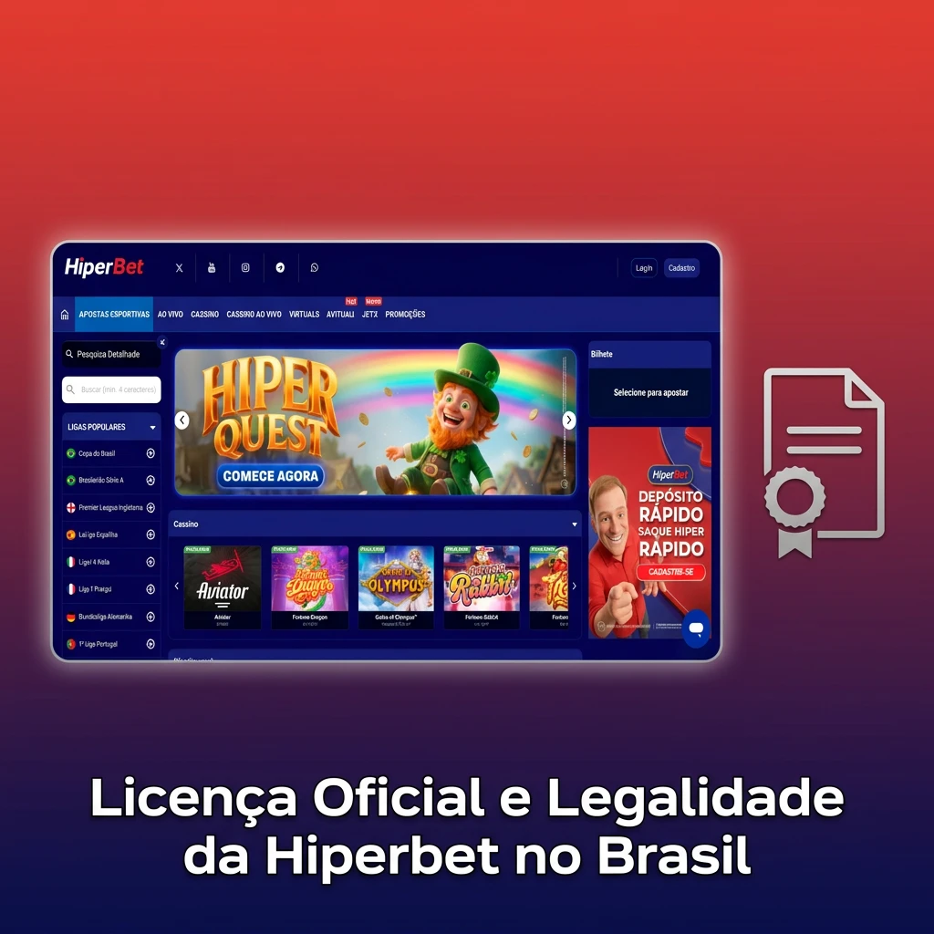 Hiperbet licença oficial Brasil: plataforma legal com SSL, autenticação dupla e jogo responsável
