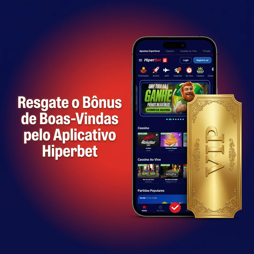 Hiperbet app on mobile showing welcome bonus redemption steps for Android and iOS users